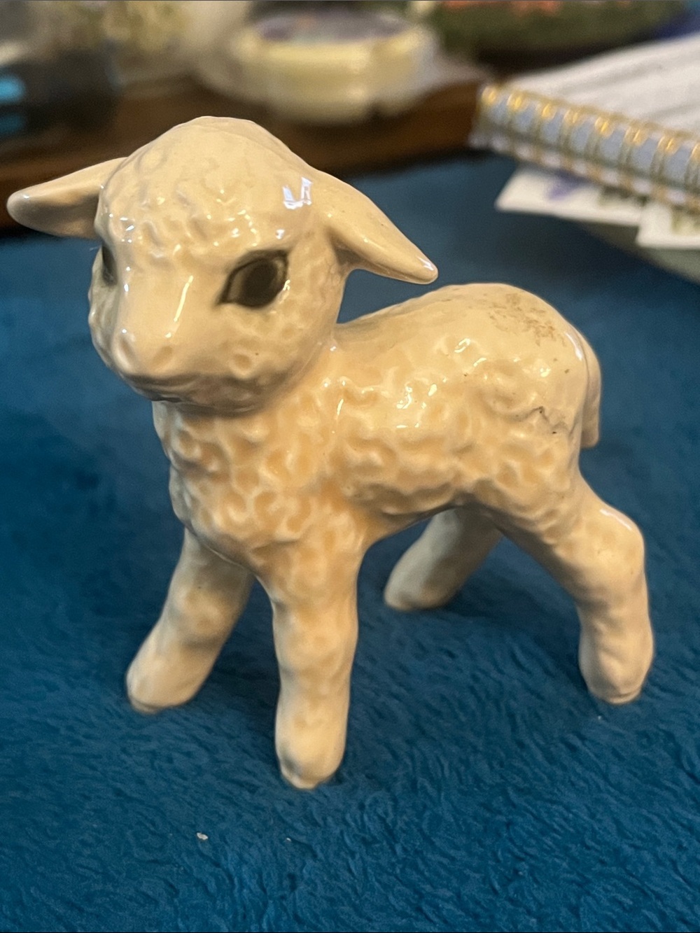 Vintage Goebel Ceramic Lamb W Germany 004